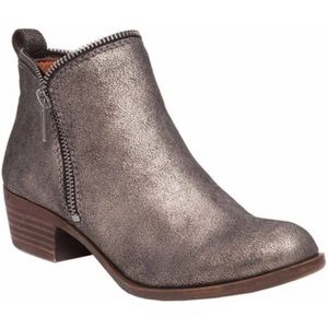 Lucky Brand Basel Ankle Bootie 7M Pewter Rock